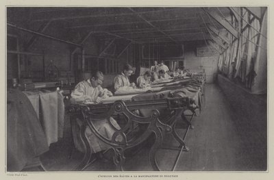 Studerendes workshop på Beauvais Tapestry Manufacture, Frankrig (s/h foto) af French Photographer