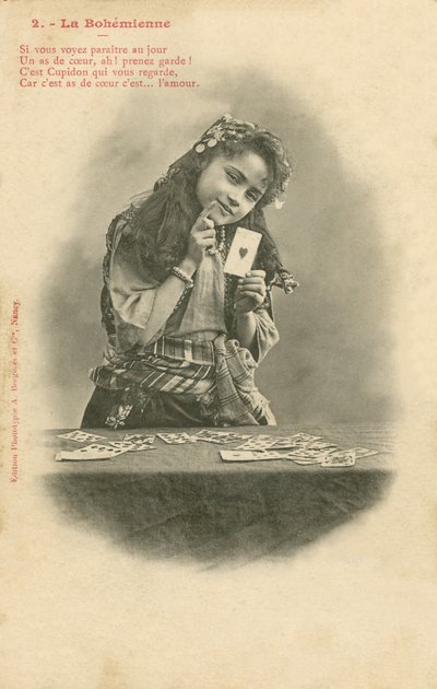Spåkonen (s/h-billede) af French Photographer
