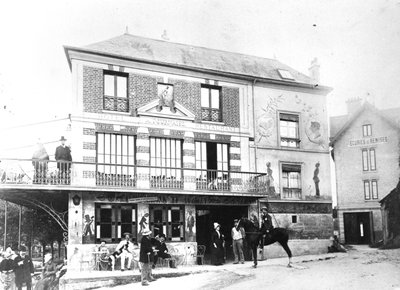 Hotel Fournaise i Chatou, ca. 1880 af French Photographer