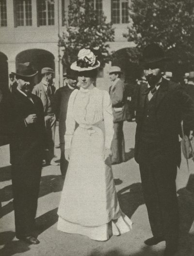 The Lady In White, Dreyfus-processerne (s/h-billede) af French Photographer