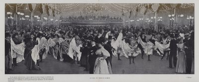 Balsalen i Moulin Rouge, Paris (s/h-billede) af French Photographer