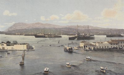 Toulon, Darse Vieille og Petite Rade, Udsigt taget fra Quai de Cronstadt af French Photographer