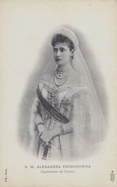 Tsarina Alexandra af Rusland (s/h foto) af French Photographer