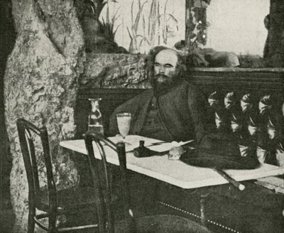 Verlaine, digteren af absint (s/h foto) af French Photographer