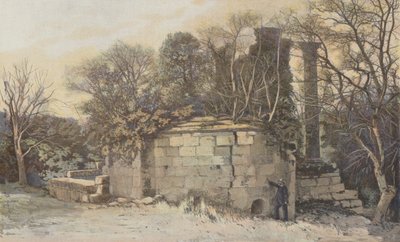 Vernegues, ruinerne af Saint-Cesaire-kapellet og Maison-Basse-templet af French Photographer