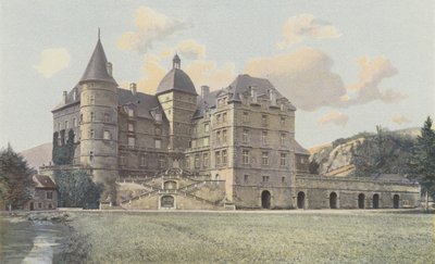 Vizille, Chateau de Lesdiguieres, Udsigt over parken af French Photographer