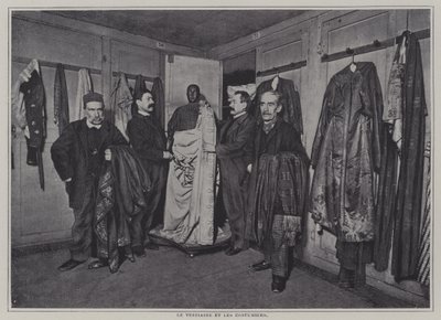Garderobeafdeling i Comedie-Francaise, Paris (s/h-billede) af French Photographer