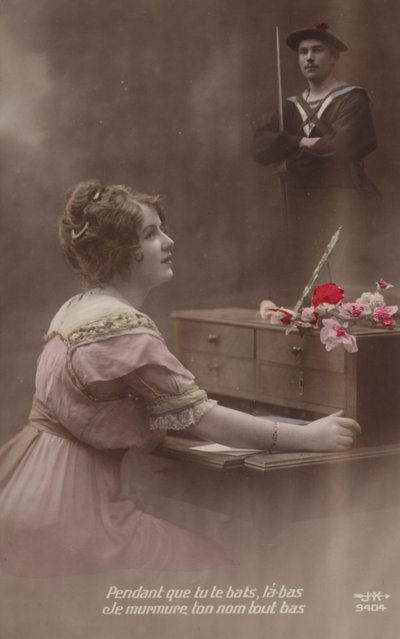 Mens du kæmper, hvisker jeg dit navn (tonet billede) af French Photographer