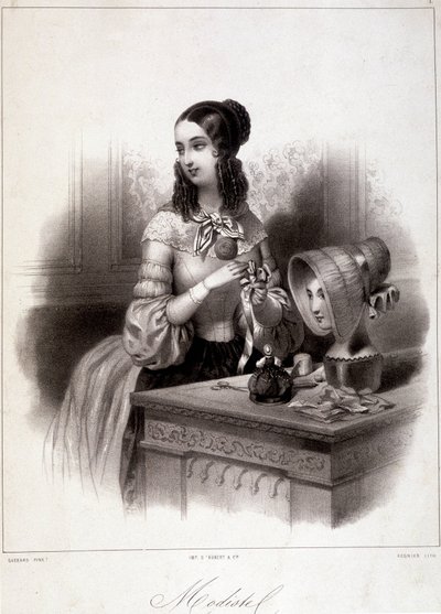 1800-tallets modist. af French School