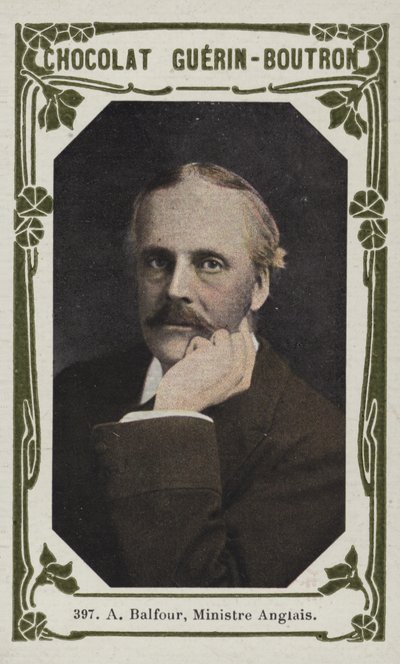 Til Balfour, engelsk minister (farvet foto) af French School