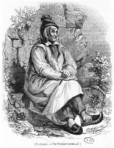 En bonde fra Normandiet, ca. 1840 af French School