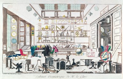 Et geometristudie efter Sebastien Le Clerc, 1717 af French School