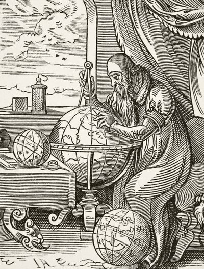 En tysk astronom og kosmograf fra videnskab og litteratur i middelalderen af Paul Lacroix (1806-84) udgivet London 1878 af French School