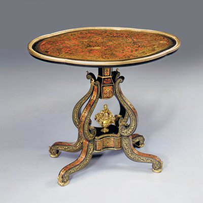Et Napoleon III "Boulle" lejlighedsbord, midten af det 19. århundrede af French School