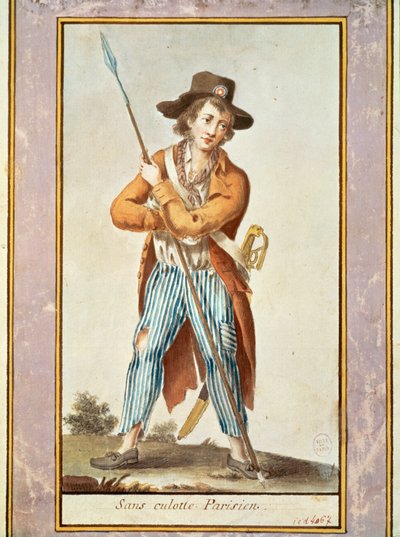 En parisisk sansculotte af French School