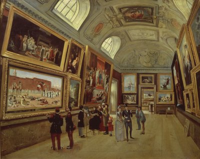 Et billedgalleri på Musée du Luxembourg, 1883-85 af French School