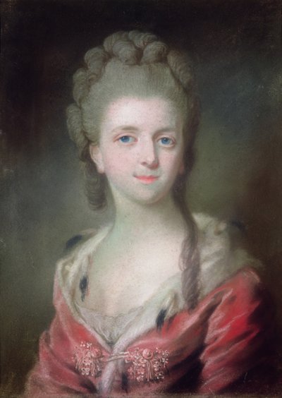 En prinsesse fra huset Bourbon (pastel på papir) af French School