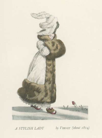 En stilfuld dame (ca. 1814) af French School