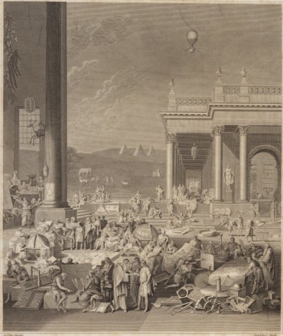 En scene for Encyclopaedia Britannica af French School