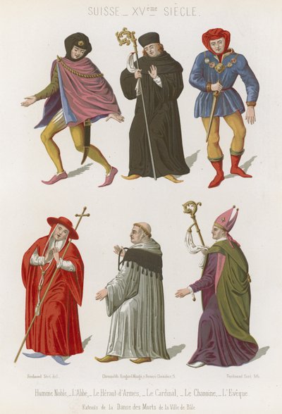 Abbed, overheralden, kardinal, kanon og biskop af French School