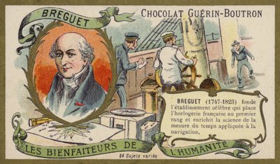 Abraham-Louis Breguet, schweizisk urmager (chromolitho) af French School