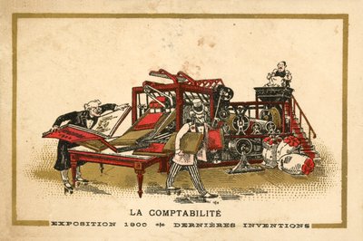 Regnskab (chromolitho) af French School
