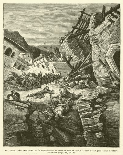 Geografiske nyheder (gravering) af French School