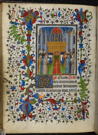 Tilføj 16997 f.171v Offices of the Dead (Vespers) fra Chevalier Hours, c.1420 (vellum) af French School