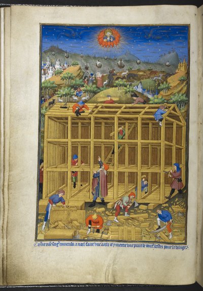 Tilføj Ms 18850 f.15v, The building of Noah