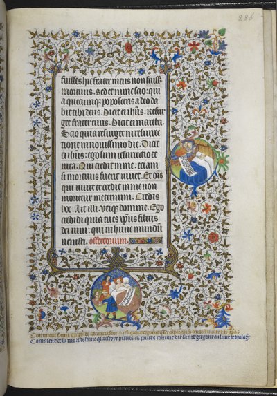 Tilføj Ms 18850 f.286r Book of Hours (The Bedford Hours) c.1410-30 (blæk, farve og guld på vellum) af French School