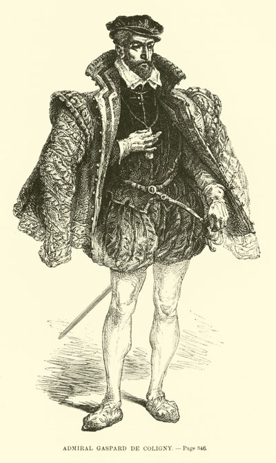 Admiral Gaspard de Coligny af French School
