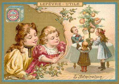 Beundring (chromolitho) af French School