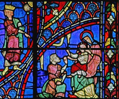 Tilbedelse af Magi (w28b) af French School