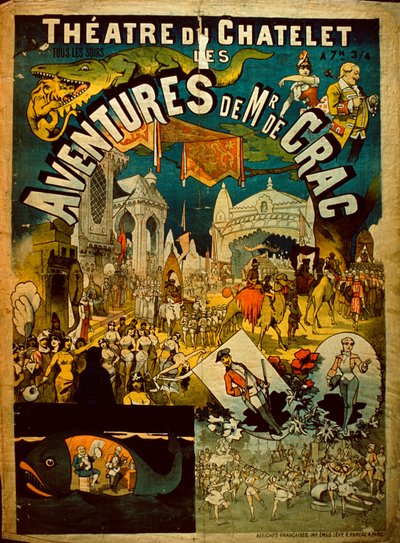 Adventures of Mr De Crac - Fransk cirkusplakat af French School