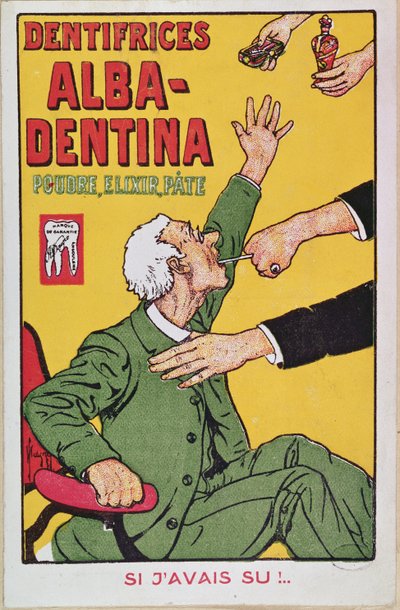 Annonce for Alba-Dentina tandpasta, ca. 1900 af French School