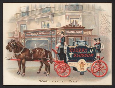 Annonce for Cherry Blossom parfume (chromolitho) af French School