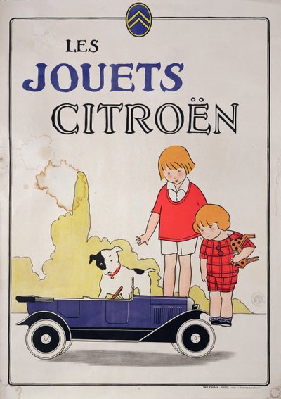 Annonce for Citroen Toys, 1922 af French School