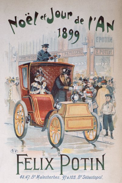 Annonce for Felix Potin, jul og nytår 1899 af French School