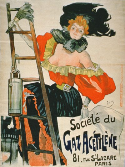 Annonce for Societe du Gaz Acetylene, Paris af French School