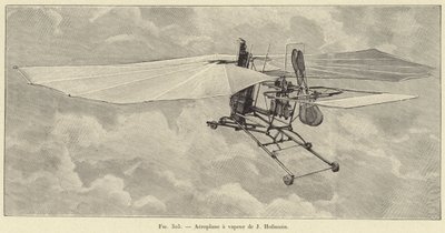 Dampfly af J Hofmann (gravering) af French School