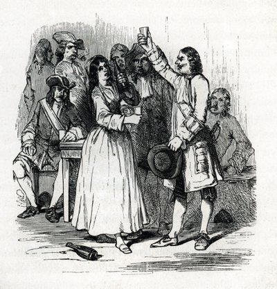 Affair of the Poisons (gravering) 1846 af French School