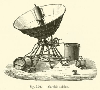 Solar still (gravering) af French School