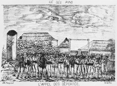 Album af Isle of Pines, navneopråb for de deporterede, 1878-79 af French School