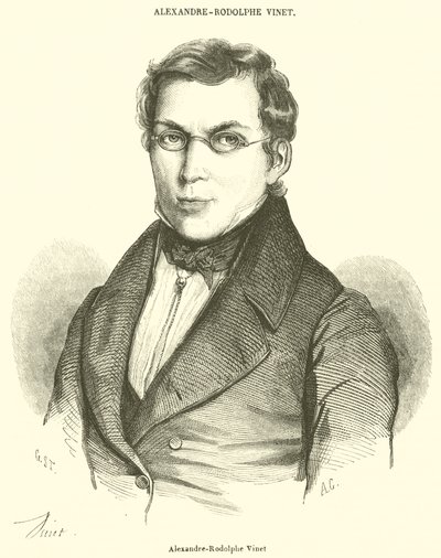 Alexandre-Rodolphe Vinet (engraving) af French School
