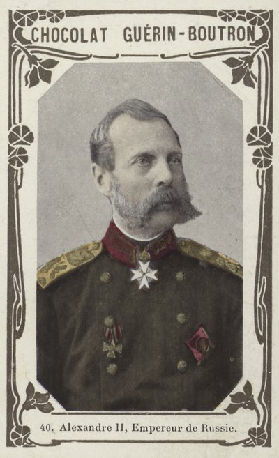 Alexander II, Ruslands kejser (farvet foto) af French School