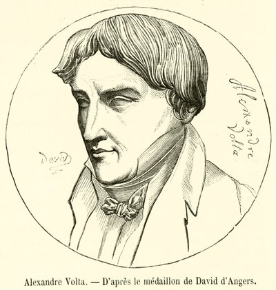 Alexandre Volta (gravering) af French School