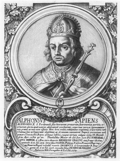Alfonso X, den kloge (gravering) af French School