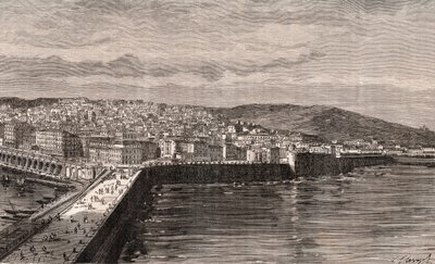 Algier - Algier - Algeriet - indgravering i "La France illustree: geography, history, administration statistique" af V.A. Malt-brun. 1884 af French School