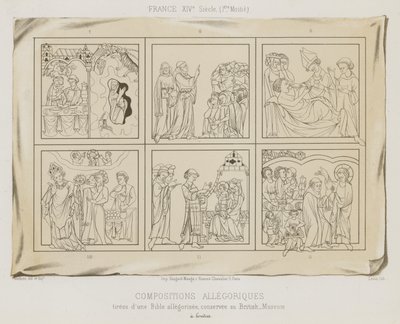 Allegoriske kompositioner af French School