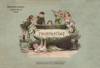 Falieres Phosphatine Alphabet (farve litho) af French School